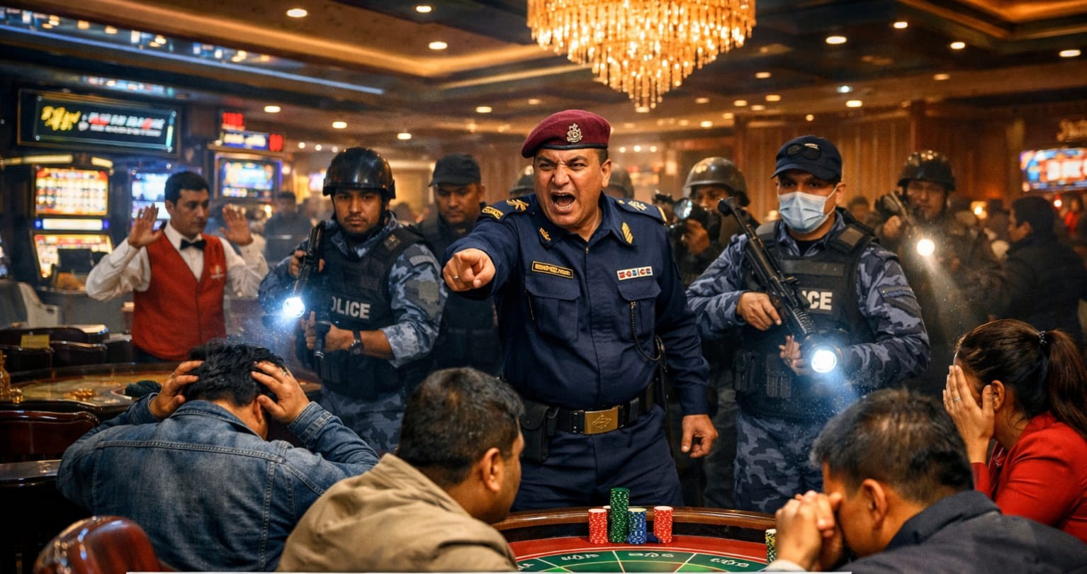 दुई वटा क्यासिनोमा प्रहरीको छापा: क्यासिनोका महाप्रवन्धकसहित २० नेपाली पक्राउ