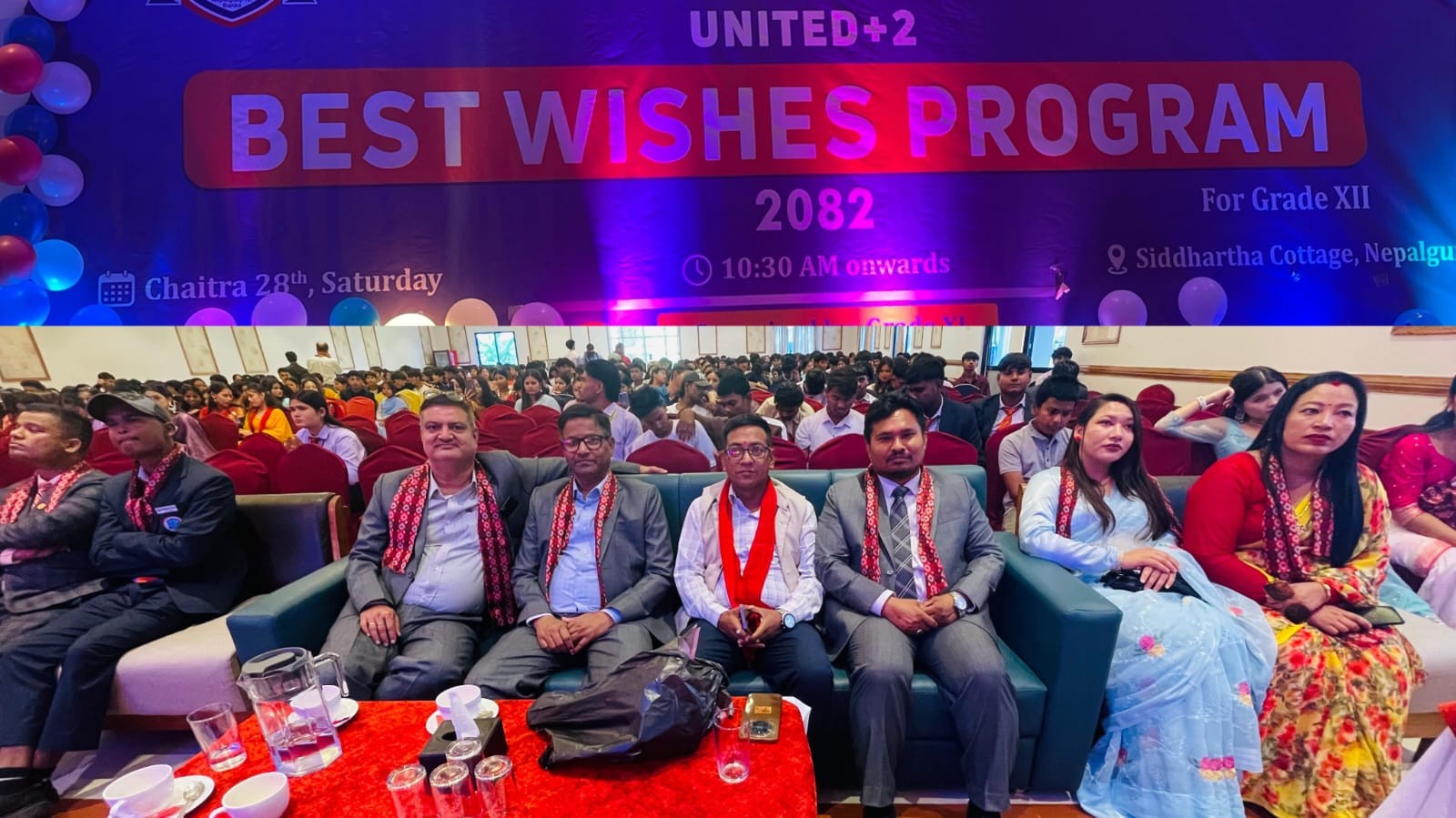 युनाइटेडका कक्षा १२ का विद्यार्थीको बिदाई