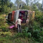 सल्यानमा बस दुर्घटना हुँदा दुई जनाको मृत्यु