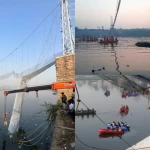 भारतको गुजरातमा पुल भाँचिदा मृत्यु हुनेको संख्या १४१ पुग्यो