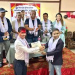प्रेस युनियन बाँकेको नवनिर्वाचित कार्यसमितिलाई पद हस्तान्तरण