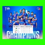 सरकारले एसीसी प्रिमियर कप विजेता क्रीकेट खेलाडीलाई जनही ६ लाख रुपैयाँ दिँदै