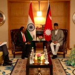 प्रधानमन्त्री प्रचण्डको मोदीका सुरक्षा सल्लाहकार डोभाल र विदेश सचिव क्वात्राबीच भेटघाट