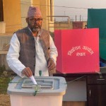 नरैनापुर अध्यक्ष शाहले गरे मतदान