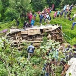 रोल्पामा बस दुर्घटना हुँदा ४ जनाको मृत्यु, १८ घाइते