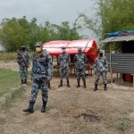 बीओपीमा सशस्त्र प्रहरीको टेन्ट र छाप्राकै बास