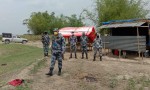 बीओपीमा सशस्त्र प्रहरीको टेन्ट र छाप्राकै बास