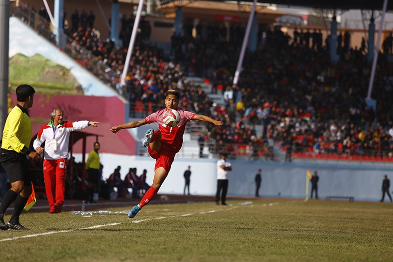 नेपाल बङगलादेशलाई हराउँदै पुरुष फुटबलको फाइनलमा