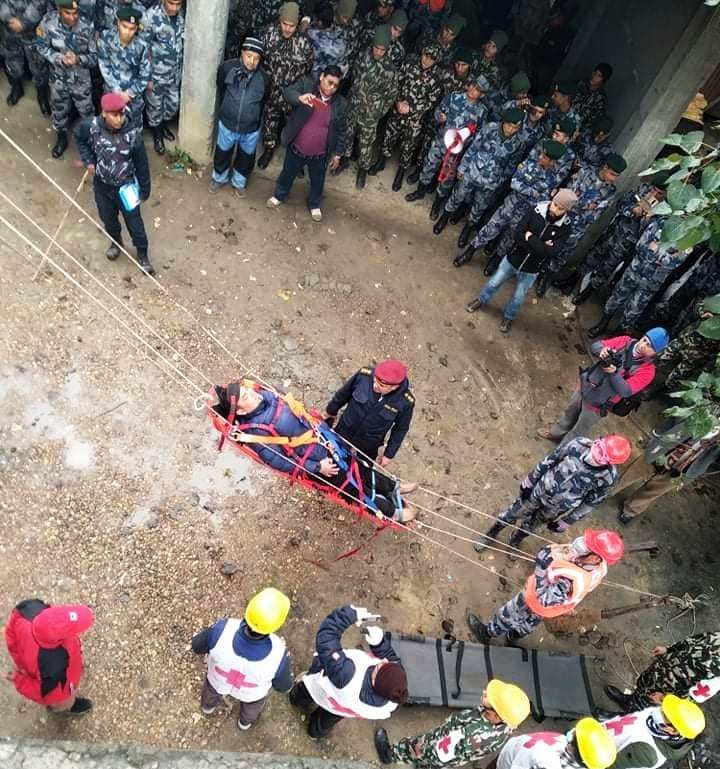 भूकम्प दिवसमा बाँकेमा कृत्रिम घटना अभ्यास कार्यक्रम