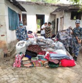 सशस्त्र प्रहरीद्वारा अवैध सामान बरामद