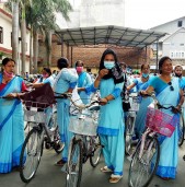 १६८ जना महिला स्वास्थ्य स्वयंसेविकालाई साइकल वितरण