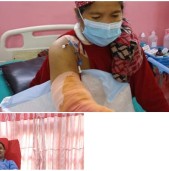 हात भाँचिएकी घाइते महिलालाई जागेश्वरद्वारा रगतदान