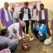 नरैनापुरको जयरामपुर्वामा बन्ने १५ शैयाको अस्पताल शिलान्यास