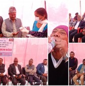 नेपालगञ्जमा वडा नम्बर ३ बाट 'हात्तीपाइले औषधि सेवन अभियान' सुरु