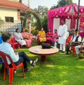 कांग्रेस नेता हमालले गरे आफ्नै निवासमा शुभकामना आदानप्रदान कार्यक्रम