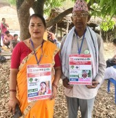 लमहीमा कांग्रेसका उम्मेदवार जोगराज र लक्ष्मीको घरदैलो,मतदाता उत्साहित