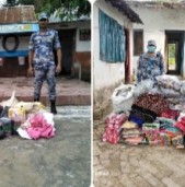 सशस्त्र प्रहरी बागेश्वरी बाँके र बिओपी जमुनहाद्वारा अवैध सामाग्री बरामद