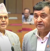 राष्ट्रियसभा एमाले संसदीय दलको नेतामा भट्टराई, प्रमुख सचेतकमा दाहाल