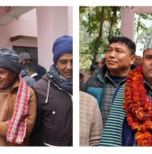 राष्ट्रियसभाका लागि कांग्रेसका आचार्य र एमालेका दसौदीले गरे मनोनयन गर्ता