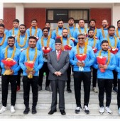राष्ट्रिय क्रिकेट खेलाडीलाई जनही ३ लाख रुपैयाँ पुरस्कार दिने प्रधानमन्त्रीको घोषणा