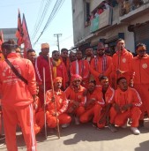 नेपालगञ्ज-१२ मा बजरंग लाठी क्लबद्वारा विभिन्न व्यक्तिलाई सम्मान