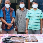 कोहलपुरबाट ५ किलो अफिमसहित तीन जना पक्राउ