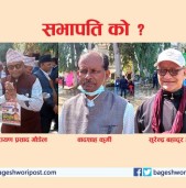 बाँके कांग्रेस सभापतिमा बादशाह कुर्मी ३ मतले अगाडि