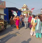 कांग्रेस उम्मेदवारको घरदैलो मुक्तिपुर र कोरियनपुरमा