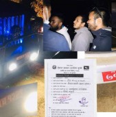 मध्यरातमा मदिरा र पैसा बोकेको एमाले उम्मेदवारको गाडी स्थानीयद्वारा नियन्त्रण