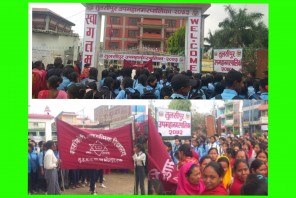 शिक्षक सरुवा विरोधमा जनप्रतिनिधिसहित बिद्यार्थी र अभिभावकले घेरे तुलसीपुर उपमहानगरपालिका