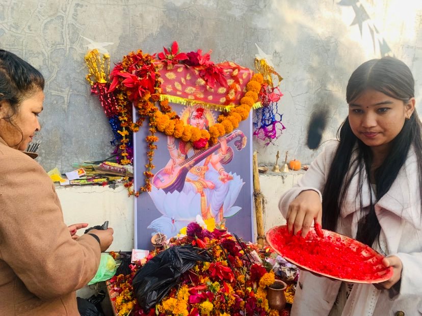 आज सरस्वती पूजा : निष्ठापूर्वक पूजा-आराधना गरी मनाइँदै