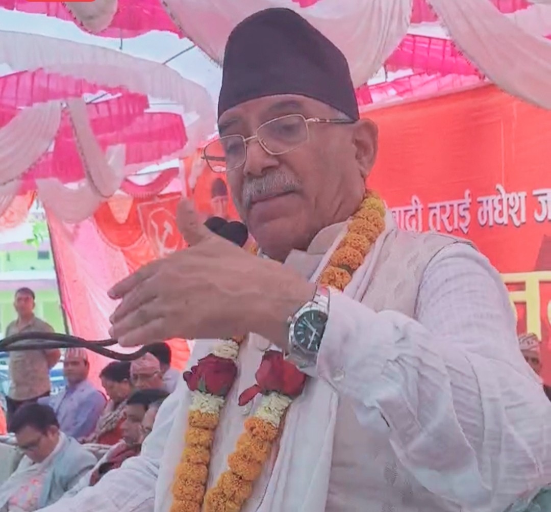 पार्टीलाई पुरानै अवस्थामा फर्फाउन बढ्दो उमेरमा समेत क्रियाशील बनेको छुः प्रचण्ड