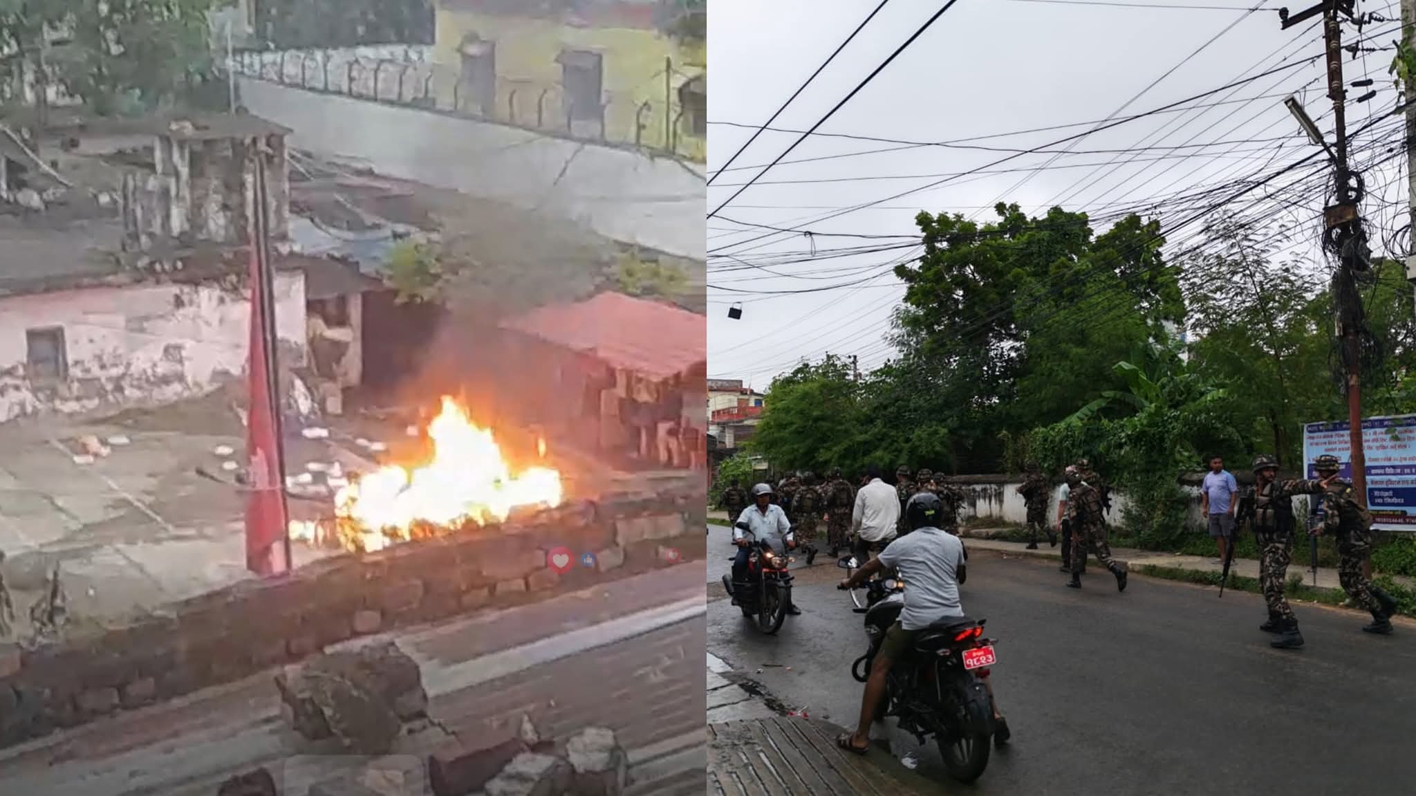 नेपालगन्ज कारागारमा कैदीहरुद्वारा आगजनी