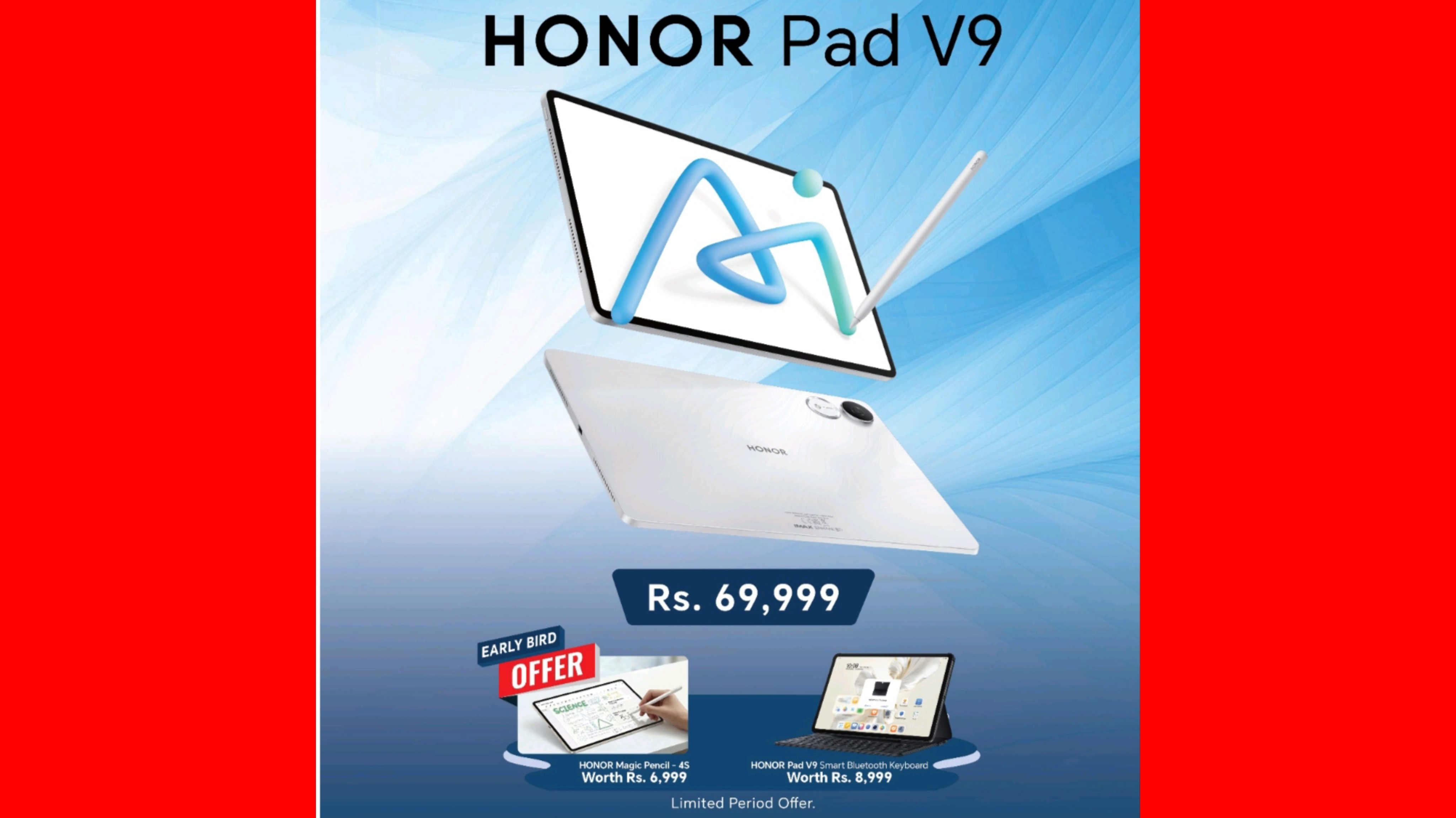 नेपाली बजारमा AI फिचरसहितको प्रिमियम ट्याब्लेट HONOR Pad V9 उपलब्ध