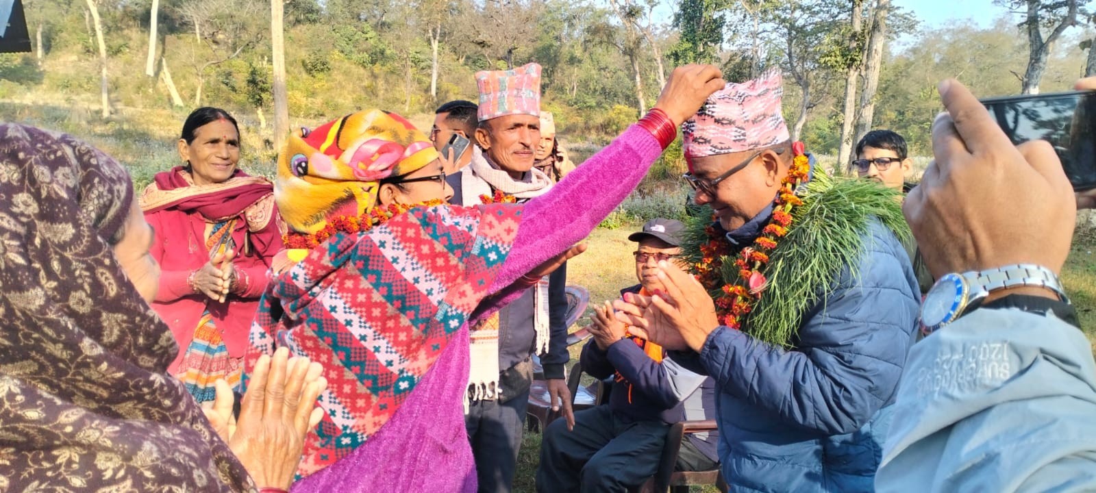 राप्तीसोनारीमा गौडेलको घर दैलो तीव्र