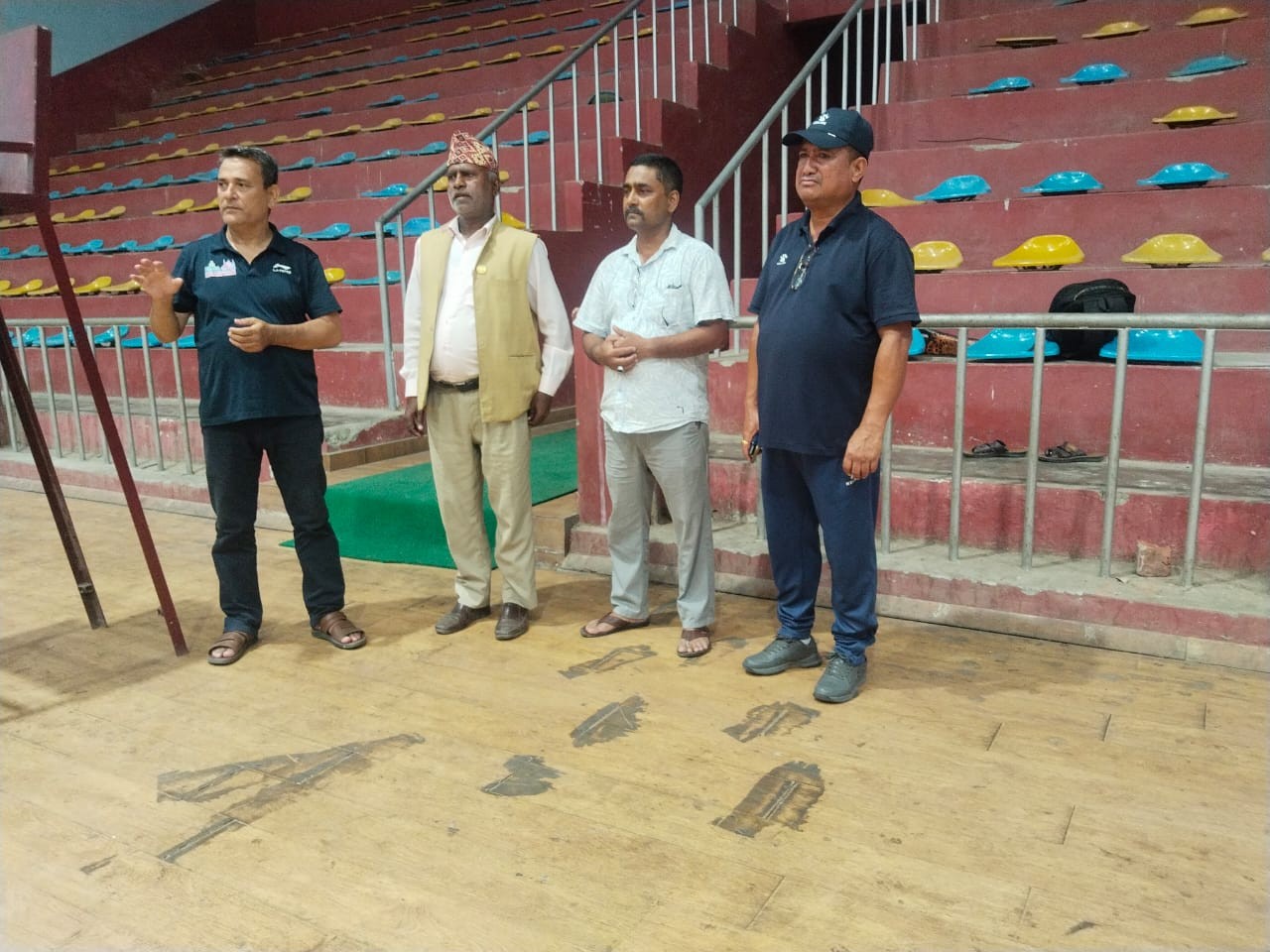 मन्त्री यादवद्वारा नेपालगन्ज रंगशालाको निरीक्षण तथा अनुगमन