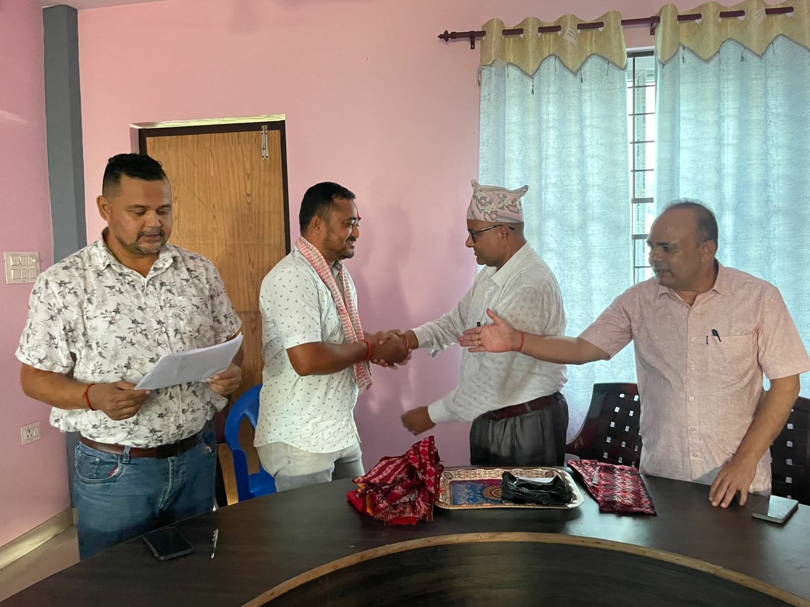 प्रेस युनियन, डिएलए र लोकतान्त्रिक उद्योगी व्यवसायीलाई कांग्रेसद्वारा स्वागत 