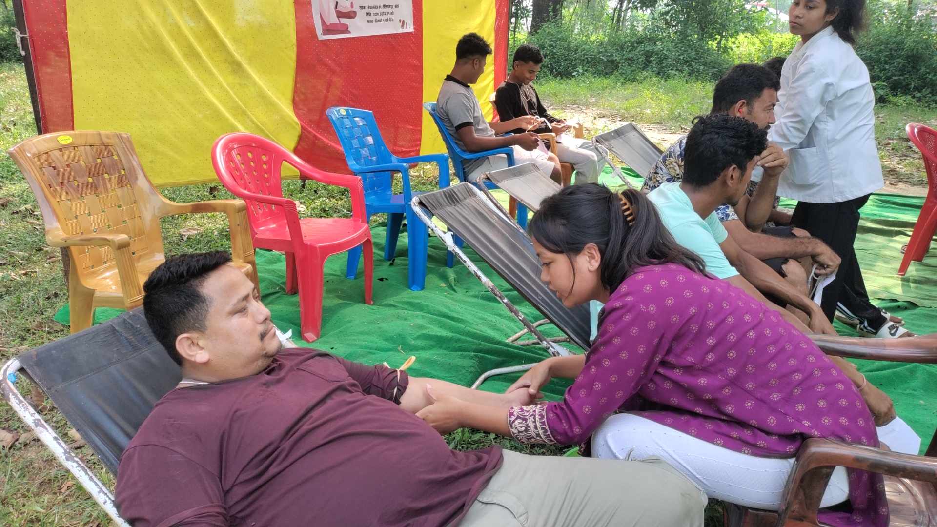 नेपालगञ्ज-२१ तेलियनपुरमा ३३ जनाद्वारा रक्तदान