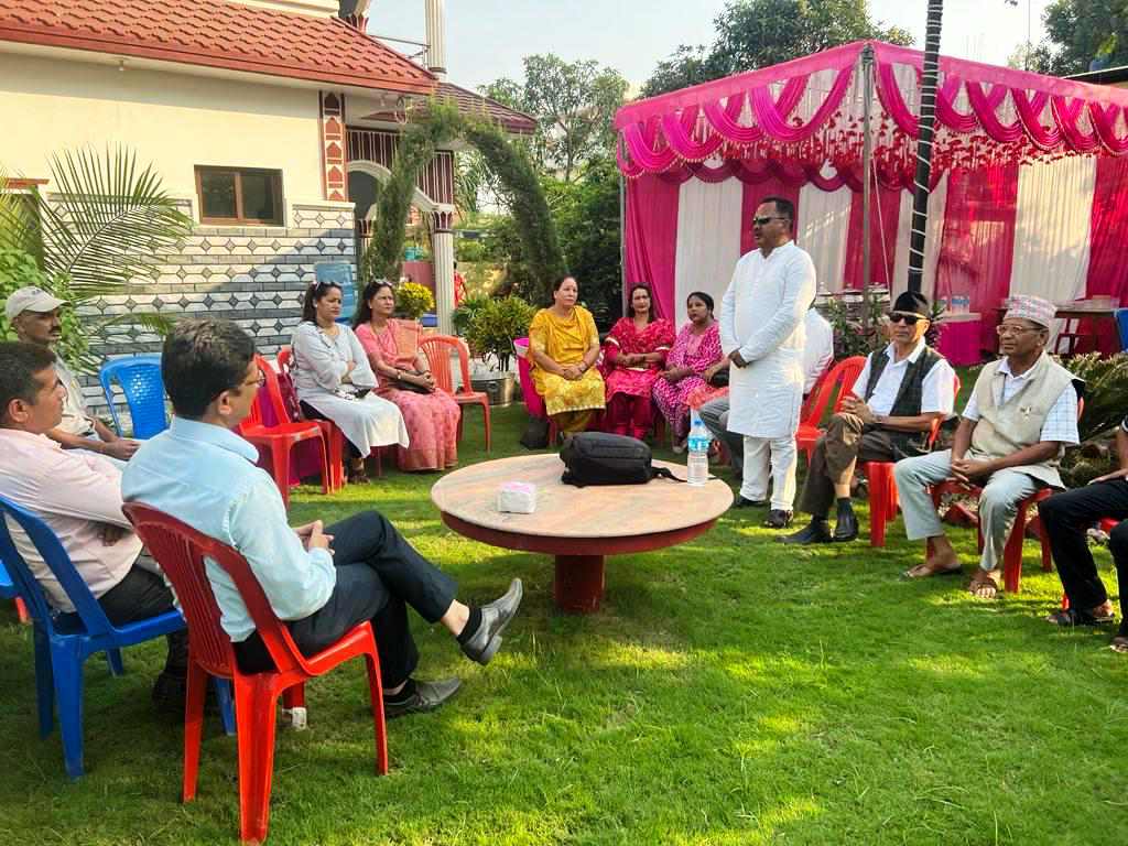 कांग्रेस नेता हमालले गरे आफ्नै निवासमा शुभकामना आदानप्रदान कार्यक्रम