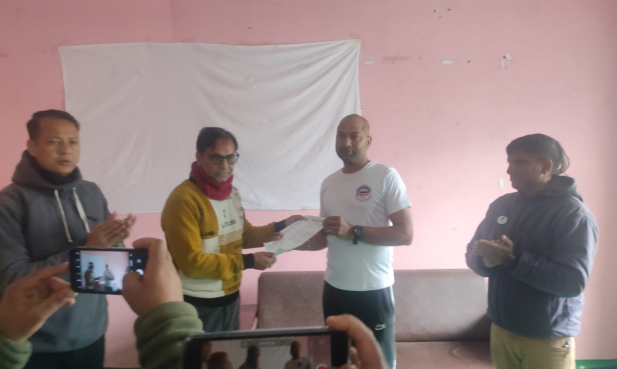 गृहमन्त्रीलाई प्रेस युनियन लुम्बिनीको चार बुँदे ज्ञापनपत्र