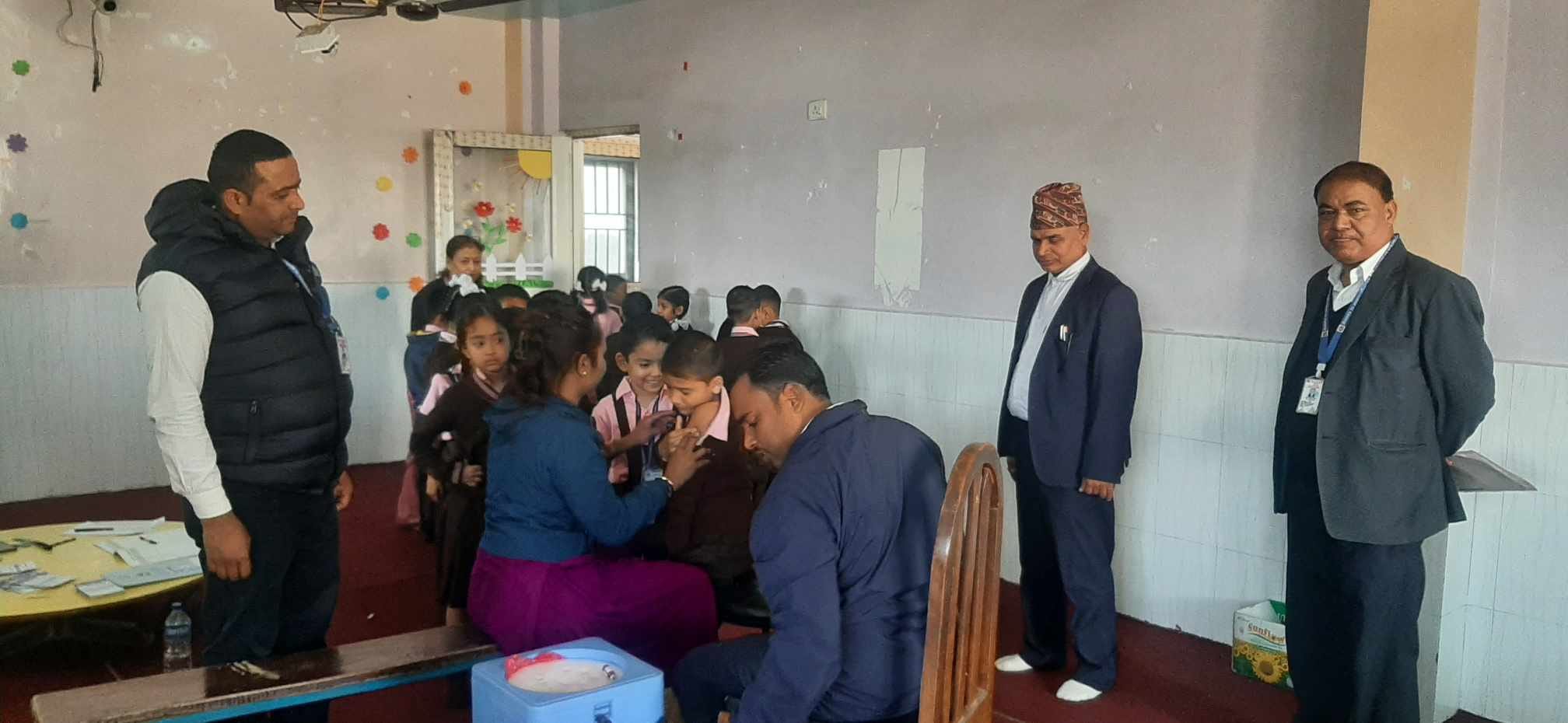 बाँकेमा तेस्रो दिनसम्म ६३.३ प्रतिशतले दादुरा–रुबेला विरुद्धको खोप लगाए