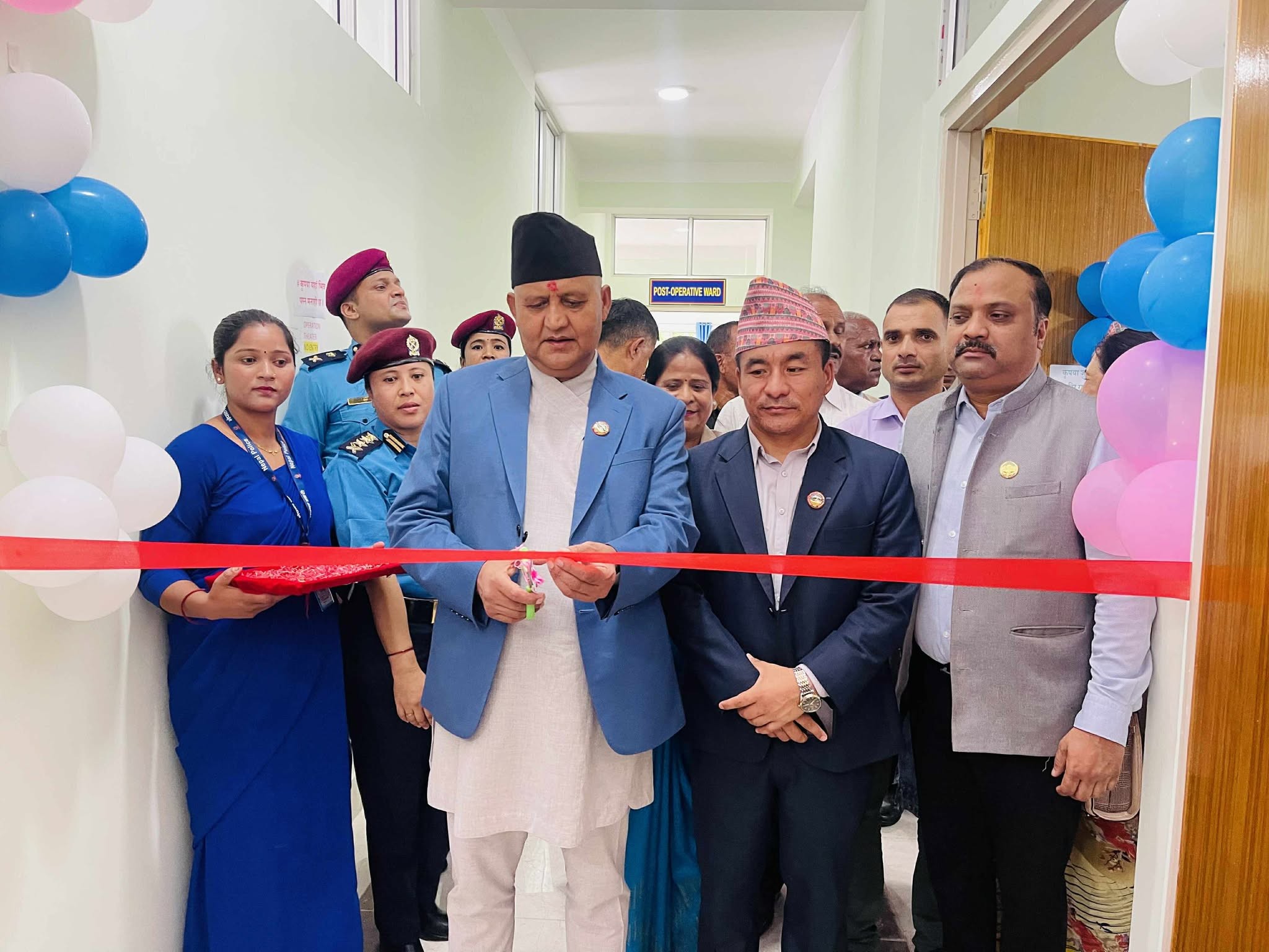 लुम्बिनी प्रदेश प्रहरी अस्पतालमा नवनिर्मित अपरेशन थिएटर भवनको उद्घाटन