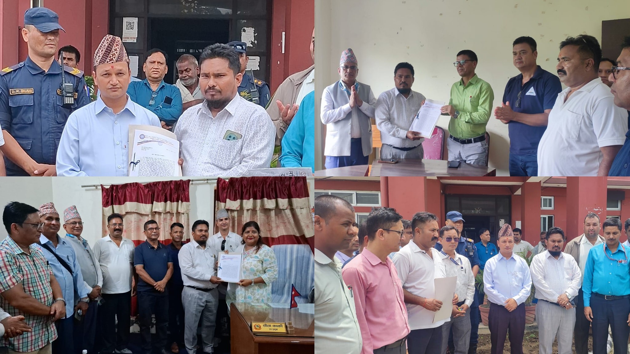 प्याब्सन बाँकेले शुक्रबार पनि जिल्लाका विभिन्न निकायमा ज्ञापत्रपत्र बुझायो