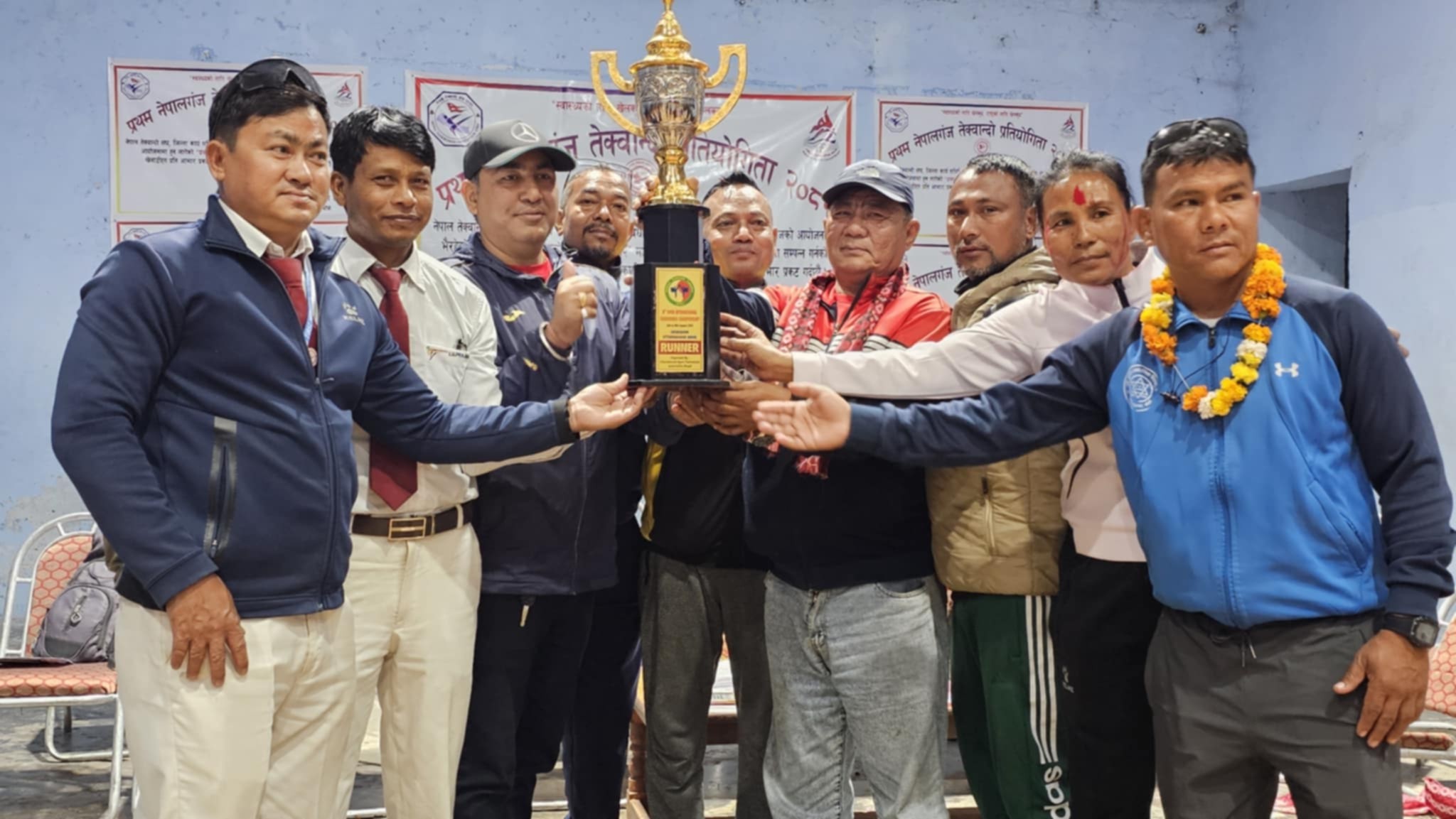 सुपरस्टारले उचाल्यो प्रथम नेपालगन्ज आदर्श तेक्वान्दोको उपाधि 