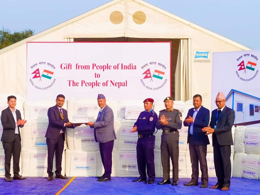 जाजरकोट भूकम्प प्रभावितलाई भारतको फेरि सहयोग