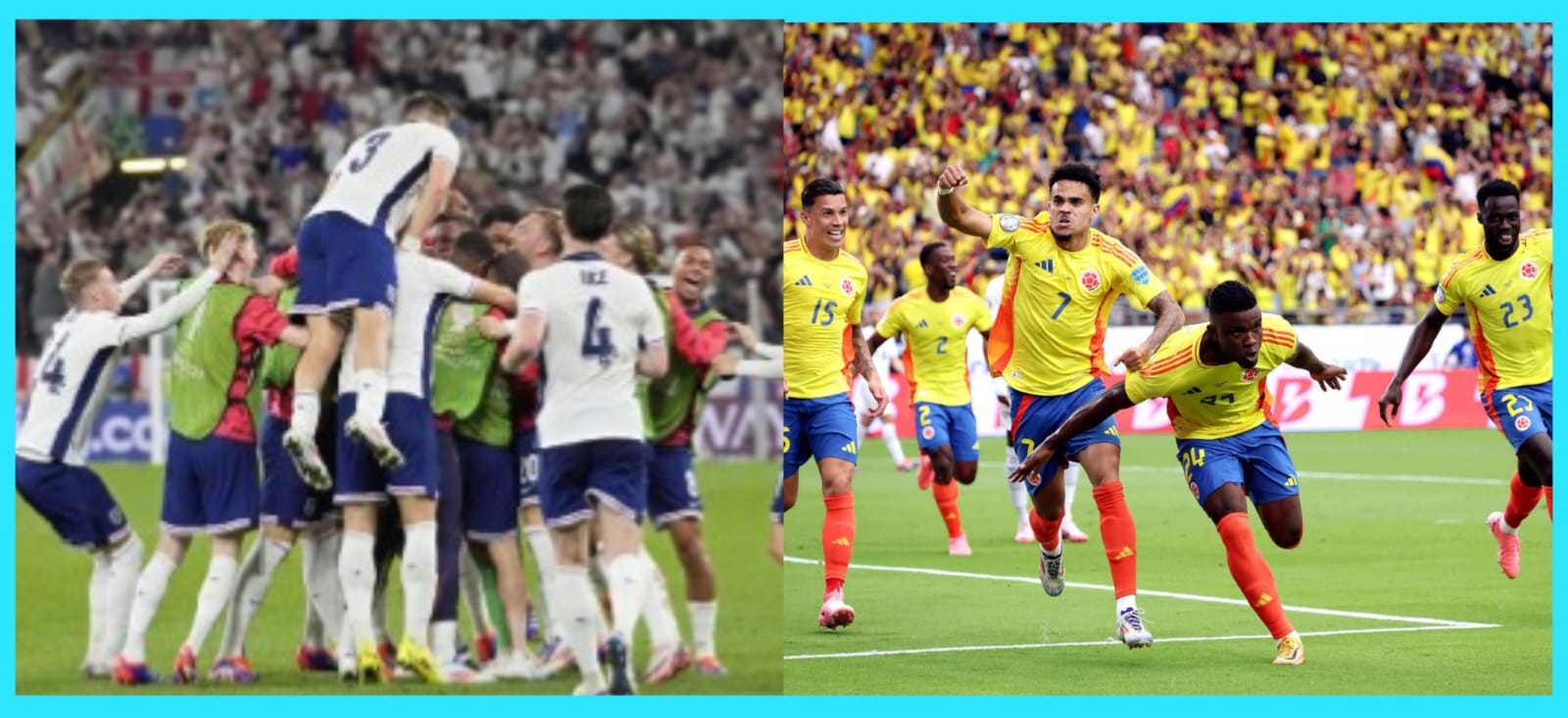 युरोकपमा इंल्याण्ड र कोपा अमेरिका कपको फाइनलमा कोलम्बिया