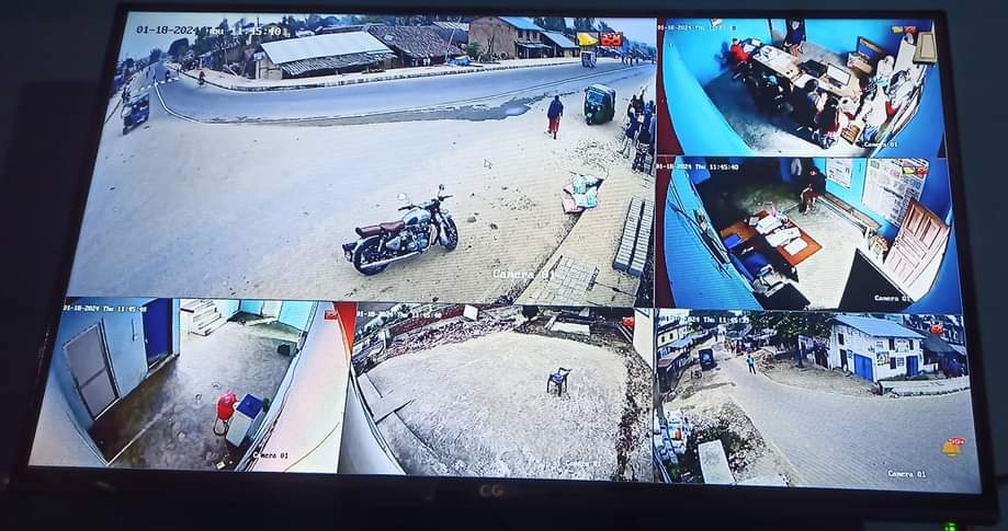 अपराधिक गतिविधि नियन्त्रण गर्न बैजापुर चोकमा सिसीटिभी जडान