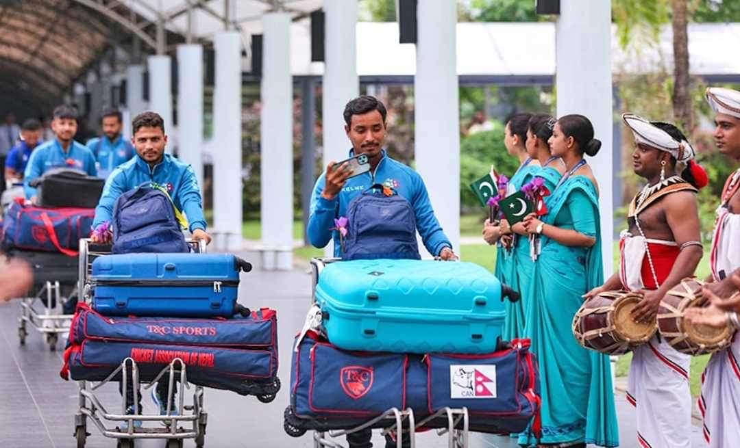 श्रीलंकामा नेपाली राष्ट्रिय क्रिकेट टोलीलाई भव्य स्वागत