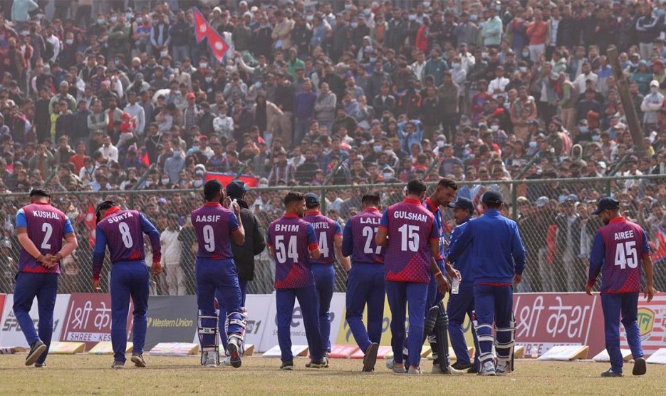 त्रिकोणात्मक टी-२० सिरिजको पहिलो खेलमा नामिबियासँग नेपाल पराजित