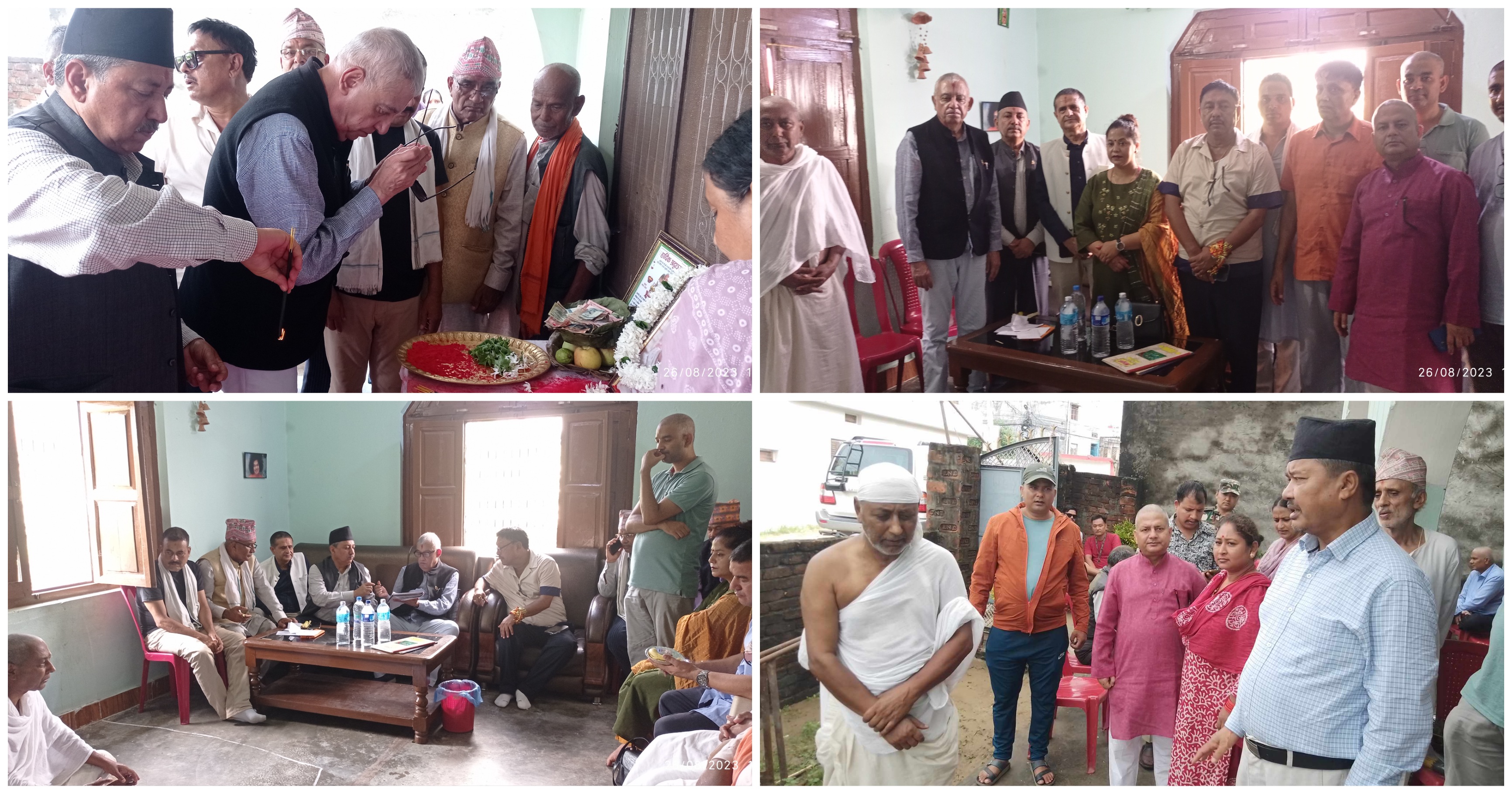 गिरीको निधनमा शोक ब्यक्त गर्न निवासमै पुगे कांग्रेस नेता डा. कोइराला